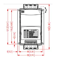 Chave de partida Soft Starter Weg SSW07 17A 6CV 220V /10CV 380V - 10194170 - Foto 6