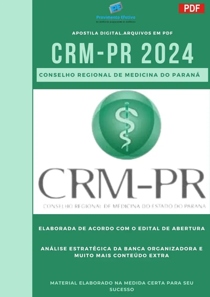 Apostila CRM PR Médico Fiscal 2024 Imagem