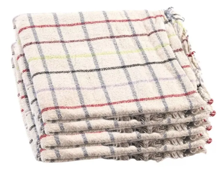 Saco Alvejado Quadriculado 43X68cm 