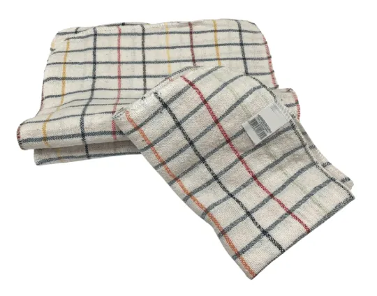 Pano de Pia Duplo Quadriculado 30x40cm 