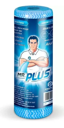 Pano Multiuso 25m Azul Mr Plus