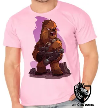 Camiseta adulto ou infantil Chewbacca desenho star wars - Foto 2