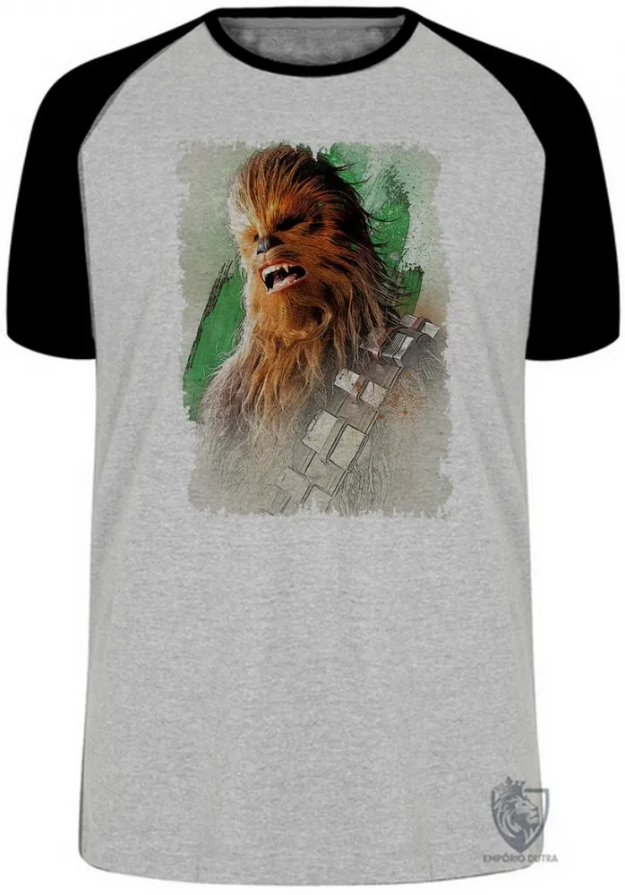 Camiseta adulto ou infantil Chewbacca gritando Star wars