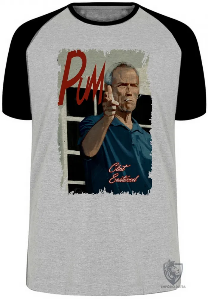 Camiseta adulto ou infantil Clint Eastwood Ator Imagem
