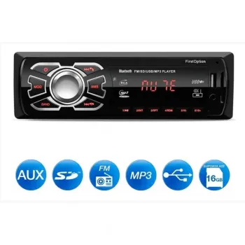 Autorádio First Option 6630 com bluetoooth e Controle Remoto