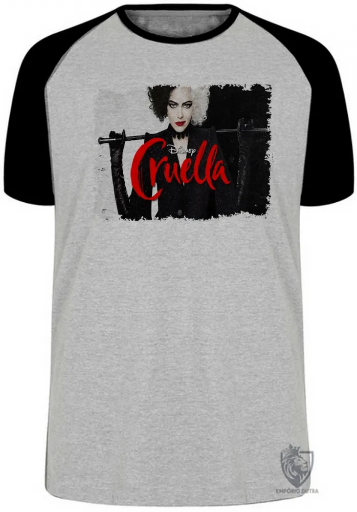 Camiseta adulto ou infantil Cruella De Vil 101 dalmatas Imagem