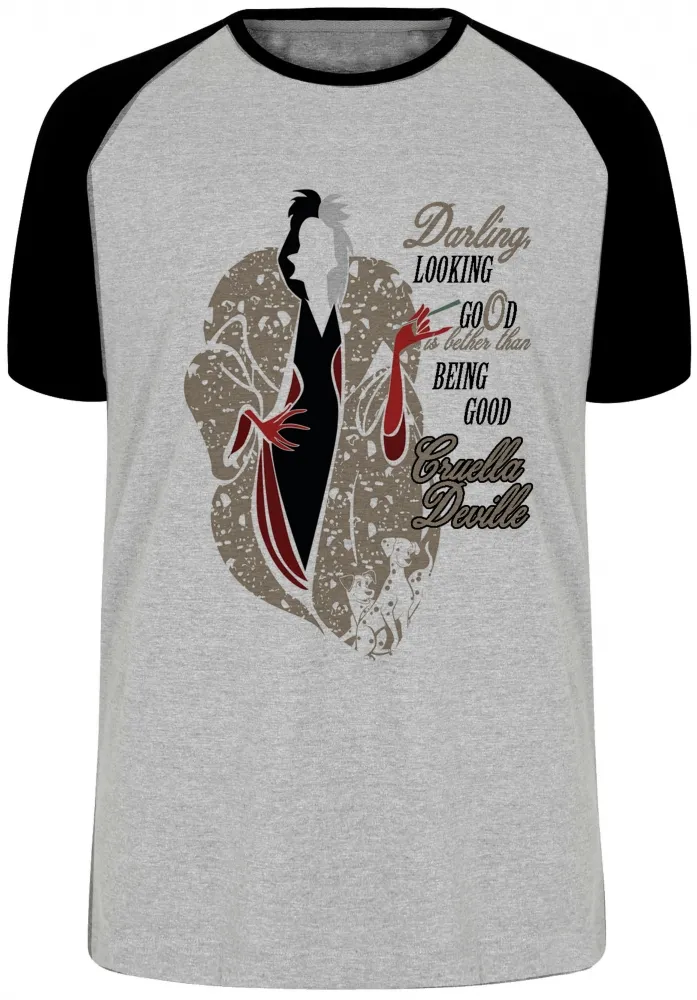 Camiseta adulto ou infantil Cruella De Vil 101 look