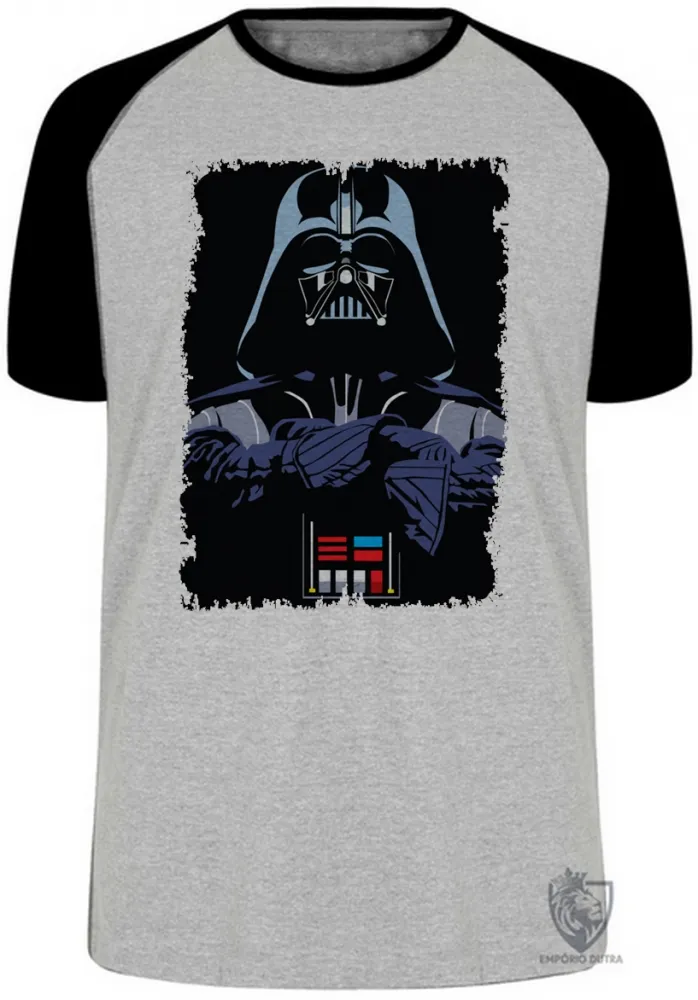 Camiseta adulto ou infantil Darth Vader preto