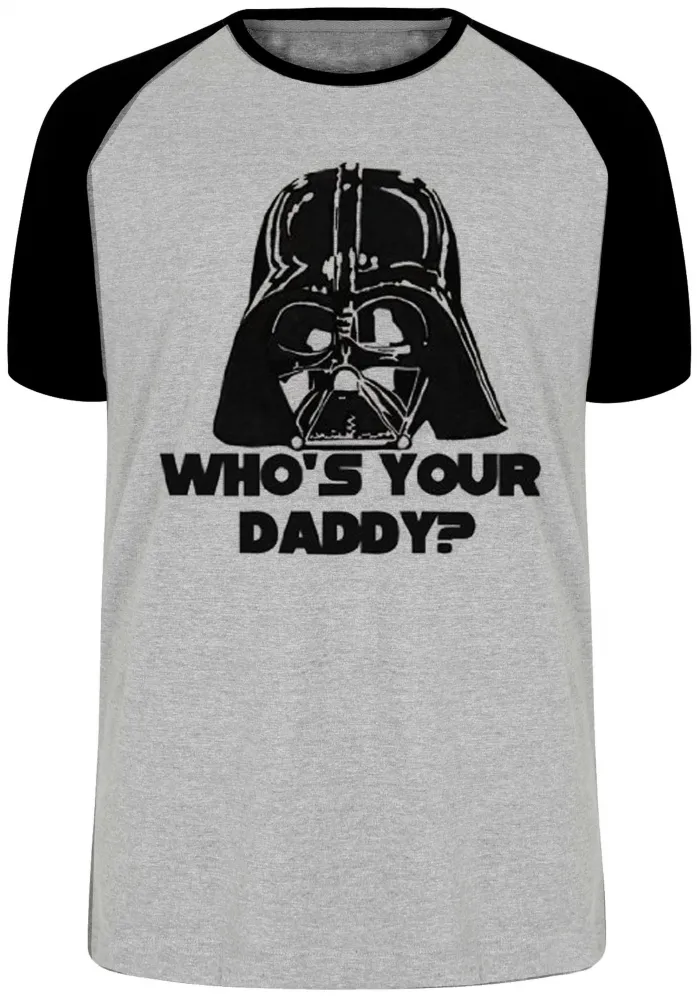 Camiseta adulto ou infantil Darth vader daddy star wars