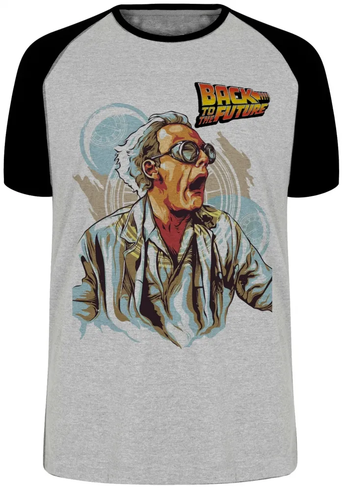 Camiseta adulto ou infantil De volta para o futuro Dr. Brown