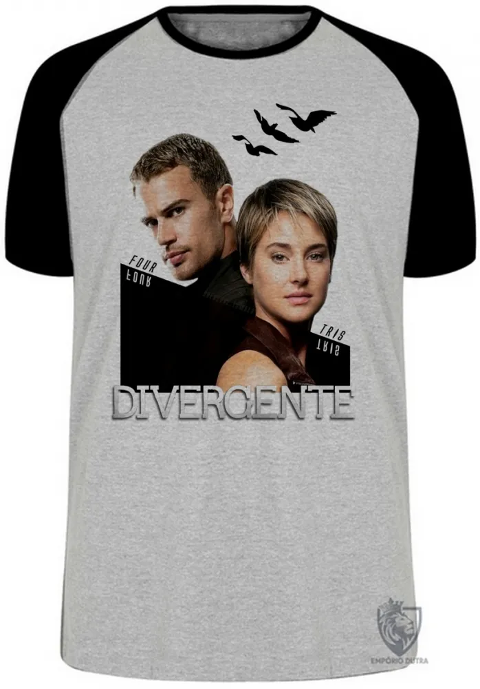 Camiseta adulto ou infantil divergente insurgente convergente Imagem