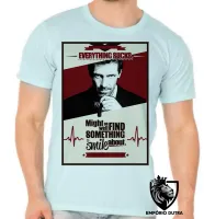 Camiseta adulto ou infantil Dr House Everything sucks - Foto 4