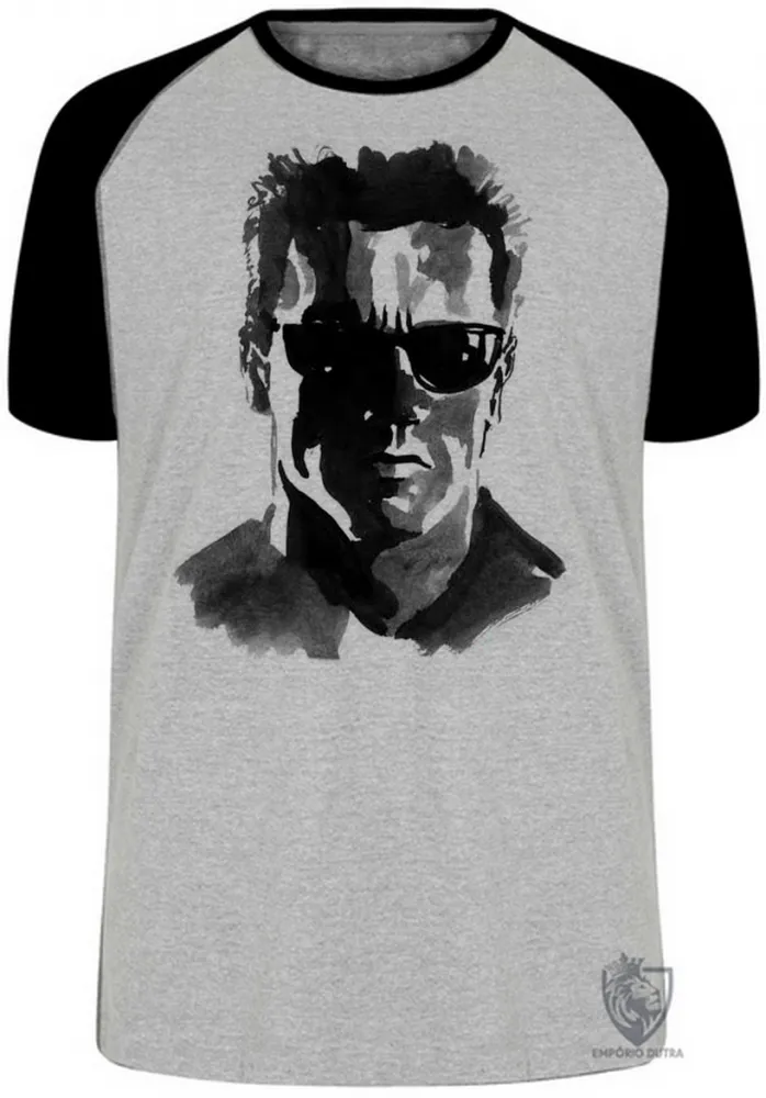 Camiseta adulto ou infantil exterminador do futuro 2 terminator arnold schwarzenegger