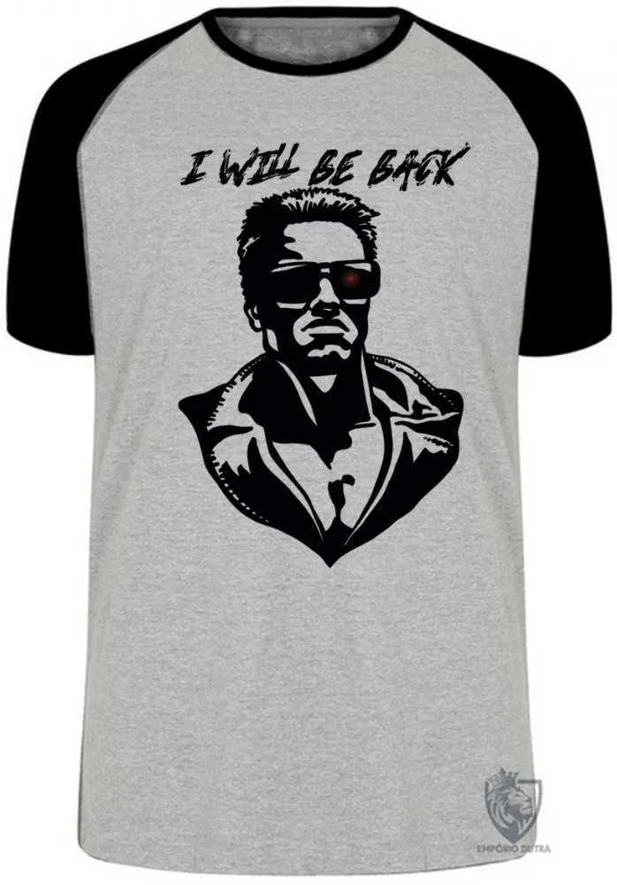 Camiseta adulto ou infantil Exterminador do Futuro I will be back Imagem