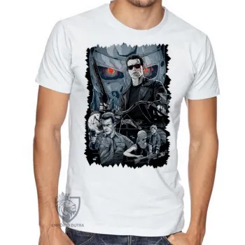 Camiseta adulto ou infantil exterminador do futuro terminator 2 julgamento final - Foto 2