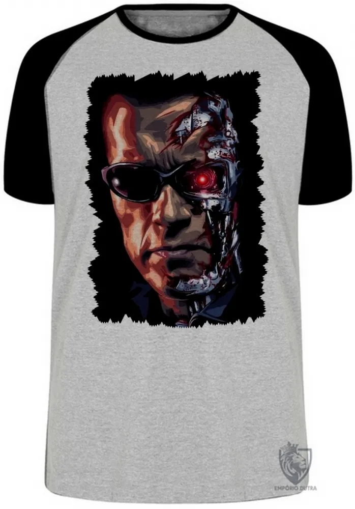 Camiseta adulto ou infantil exterminador do futuro terminator 3 maquinas Imagem