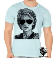 Camiseta adulto ou infantil exterminador do futuro terminator 6 Sarah Connor - Foto 5