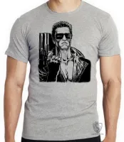 Camiseta adulto ou infantil exterminador do futuro terminator arnold schwarzenegger - Foto 4