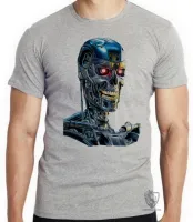 Camiseta adulto ou infantil exterminador do futuro terminator robo t 800 - Foto 4