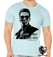 Camiseta adulto ou infantil Exterminador do Futuro venha comigo se quiser viver - Foto 5