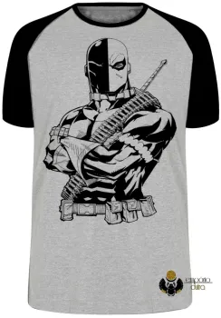 Camiseta adulto ou infantil exterminador vilão parecido deadpool