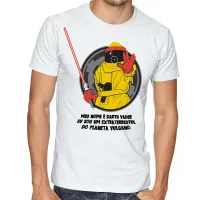 Camiseta adulto ou infantil de volta futuro extraterrestre darth vulcano - Foto 2