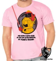 Camiseta adulto ou infantil de volta futuro extraterrestre darth vulcano - Foto 4