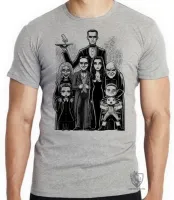 Camiseta adulto ou infantil Familia addams terror comedia engraçado - Foto 2