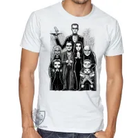 Camiseta adulto ou infantil Familia addams terror comedia engraçado - Foto 5