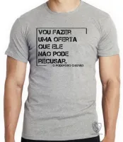 Camiseta adulto ou infantil Frase filme poderoso chefão The Godfather - Foto 2