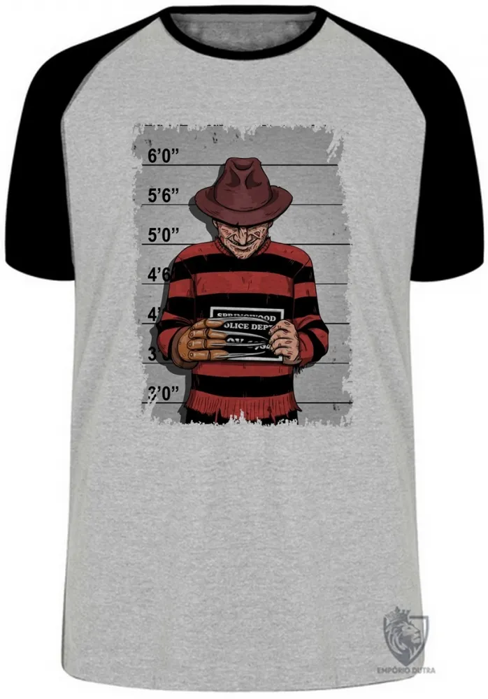 Camiseta adulto ou infantil freddy krueger preso Imagem