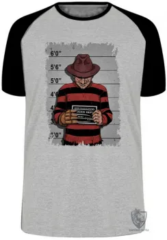 Camiseta adulto ou infantil freddy krueger preso