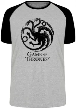 Camiseta adulto ou infantil Game of Thrones dragão serie