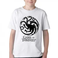 Camiseta adulto ou infantil Game of Thrones dragão serie - Foto 2