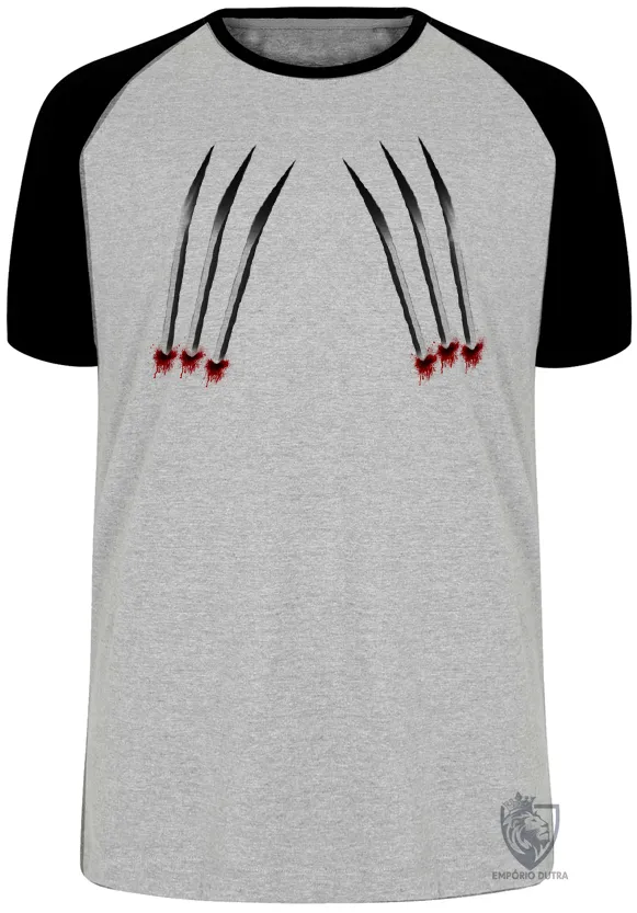 Camiseta adulto ou infantil Garras Wolverine Logan