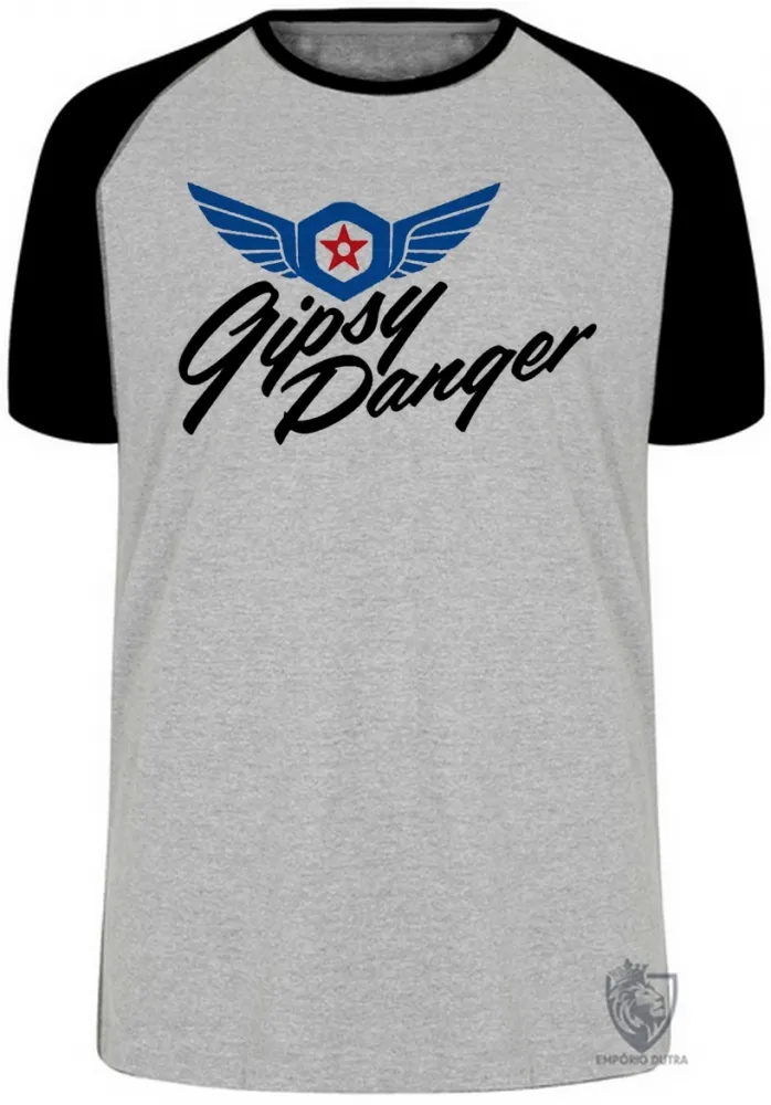 Camiseta adulto ou infantil Gipsy Danger robo circulo de fogo Imagem
