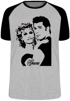 Camiseta adulto ou infantil Grease john travolta tempos brilhantina