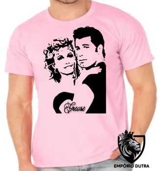 Camiseta adulto ou infantil Grease john travolta tempos brilhantina - Foto 2