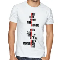 Camiseta adulto ou infantil Greys Anatomy seriado palavras - Foto 2