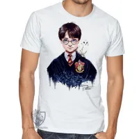 Camiseta adulto ou infantil Harry Potter criança bruxo magico jovem - Foto 3