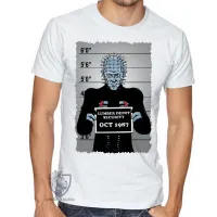Camiseta adulto ou infantil Hellraiser vilão filme terror antigo - Foto 3