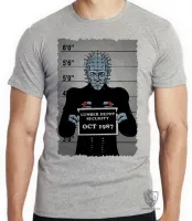 Camiseta adulto ou infantil Hellraiser vilão filme terror antigo - Foto 4