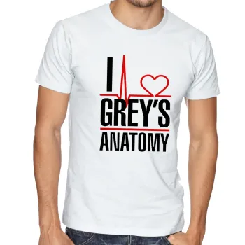 Camiseta adulto ou infantil I love Greys Anatomy serie - Foto 2