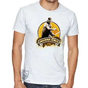 Camiseta adulto ou infantil Indiana Jones amarelo - Foto 2