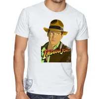 Camiseta adulto ou infantil Indiana Jones desenho - Foto 2