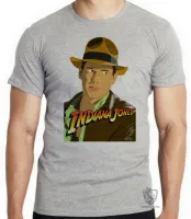 Camiseta adulto ou infantil Indiana Jones desenho - Foto 3
