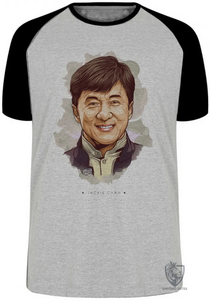 Camiseta adulto ou infantil Jackie Chan ator chines