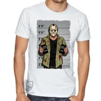 Camiseta adulto ou infantil Jason Voorhees vilão terror filme - Foto 2