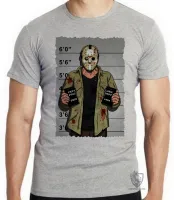 Camiseta adulto ou infantil Jason Voorhees vilão terror filme - Foto 3