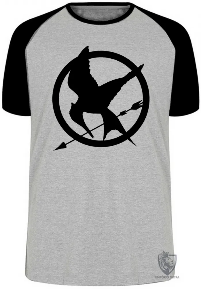 Camiseta adulto ou infantil Jogos Vorazes tordo preto